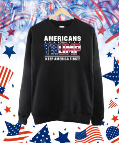 Trump 2024 Americans For Trump Keep America TShirt
