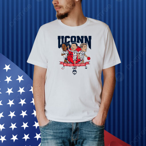 UConn Men's Basketball: 2024 National Champions Caricatures Shirt