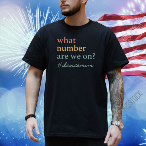 What Number Are We On Dance Mom Lovers Shirt