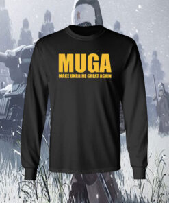 MUGA Make Ukraine Great Again Logo Long Sleeve Shirt