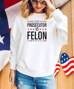 2024 Prosecutor Vs Felon T-Shirt, Bold Statement Graphic Tee Shirt