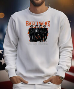 Official 2024 Baltimore Tombstone Sluggers Jordan West Burg Gunnar Henderson Adley Rutschman Anthony Santander T-Shirt