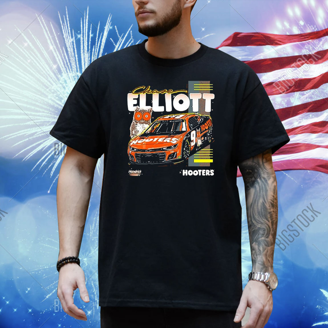 Official Chase Elliott 2024 Hooters Shirt