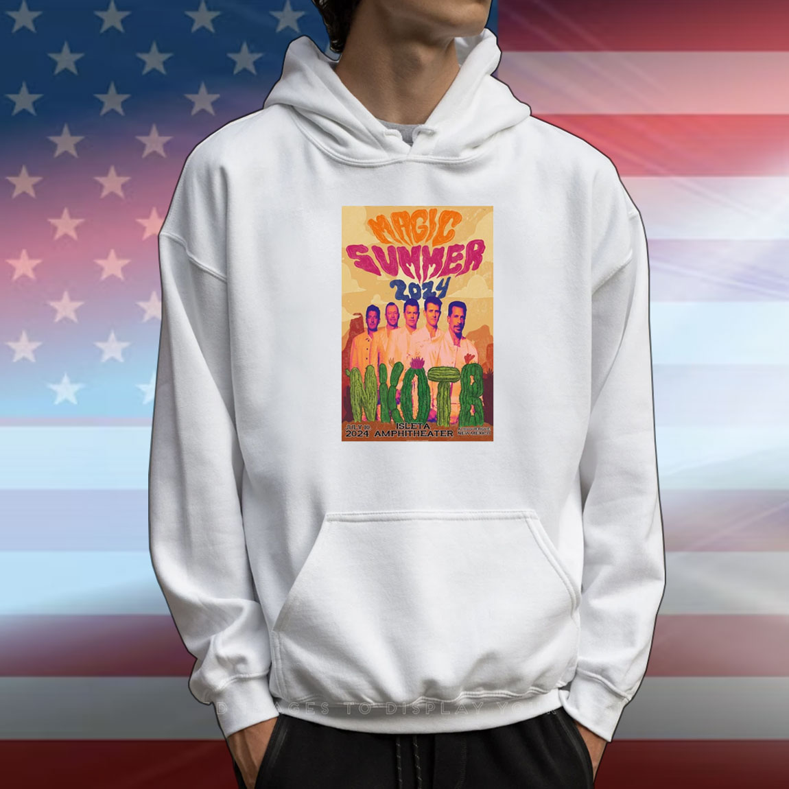 Official Poster New Kids On The Block July 10 2024 Isleta Amphitheater in Albuquerque NM T-Shirt