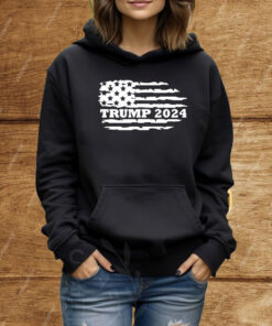 Trump 2024 Shirt, Pro Trump Shirt, Republican Shirt, Vintage American Flag Tee Shirt