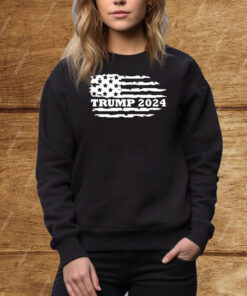 Trump 2024 Shirt, Pro Trump Shirt, Republican Shirt, Vintage American Flag Tee Shirt