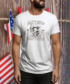 Trump Can't Stop Won't Stop Shirt, Trump Western Cowboy Tee Shirt