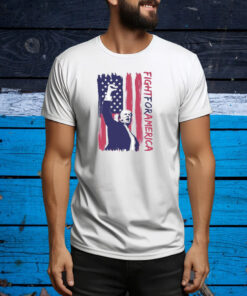 Trump Shot Shirt, Donald Trump Fist Pump, Trump 2024, Custom Trump Fight for America Tee Shirt