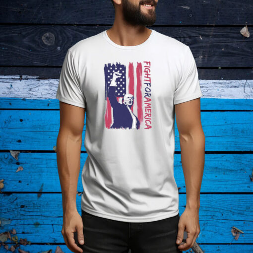 Trump Shot Shirt, Donald Trump Fist Pump, Trump 2024, Custom Trump Fight for America Tee Shirt