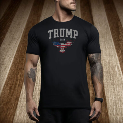 Trump T-Shirt, MAGA 2024, American Flag Shirt, Patriot Tee Shirt