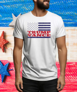 Trump Vance 2024 American Flag Tee Shirt