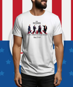 the return make america great again-trump walking -Png file for sublimation and more, Trump png Tee Shirt