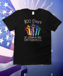 100 Days Of Embracing Differences IEP 100th Day Of School T-Shirt