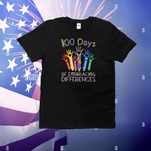 100 Days Of Embracing Differences IEP 100th Day Of School T-Shirt