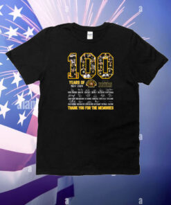 100 Years Of 1924 – 2024 Boston Bruins Thank You For The Memories T-Shirt