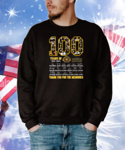 100 Years Of 1924 – 2024 Boston Bruins Thank You For The Memories T-Shirt