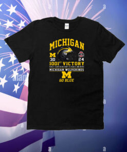 1001st Victory First Team In History To Reach 1001 Wins Michigan Wolverines Go Blue T-Shirt