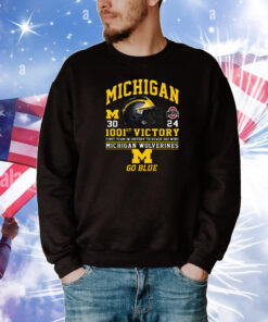 1001st Victory First Team In History To Reach 1001 Wins Michigan Wolverines Go Blue T-Shirt