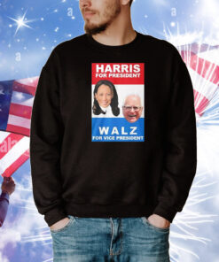 Official Harris For President Walz For Vice President Poster 2024 T-Shirt