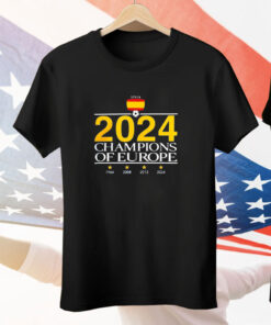 Spain National Football Team 2024 Champions Of Europe Tee Shirt