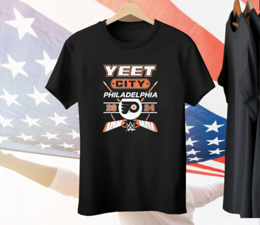 Yeet Philadelphia Flyers 2024 WWE Tee Shirt