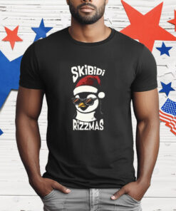 Skibidi Rizzmas Gen Alpha Slang Christmas Penguin T-Shirt