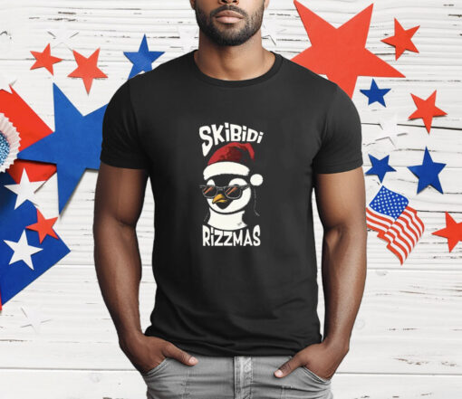 Skibidi Rizzmas Gen Alpha Slang Christmas Penguin T-Shirt