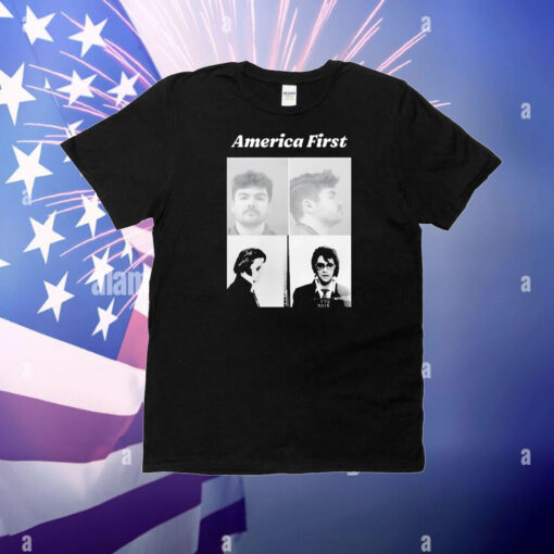 America first Nick Fuentes and Elvis Presley mugshot T-Shirt