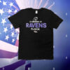 Baltimore Ravens flock 2024 NFL Playoffs T-Shirt