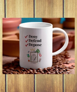 Deny, Defend, Depose Ceramic Coffee Mugs