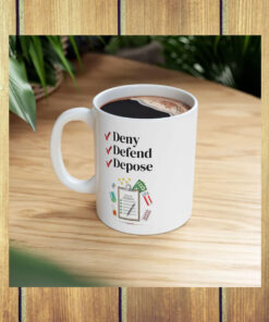 Deny, Defend, Depose Ceramic Coffee Mugs