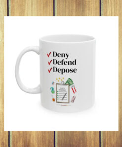 Deny, Defend, Depose Ceramic Coffee Mugs