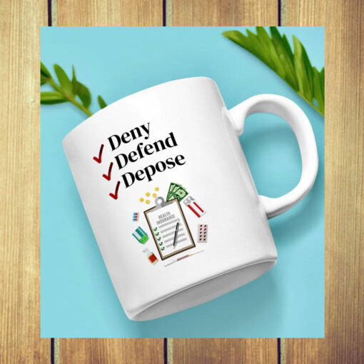 Deny, Defend, Depose Ceramic Coffee Mugs