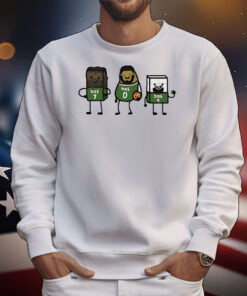 Jaylen Brown Jayson Tatum Derrick White Boston Celtics brownie potatum white chocolate T-Shirt