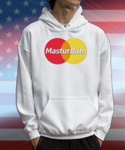 Masturbate card logo funny T-Shirt