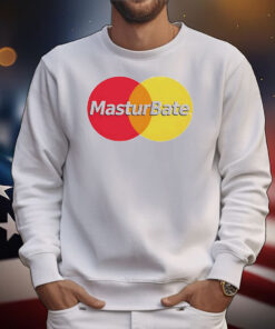 Masturbate card logo funny T-Shirt