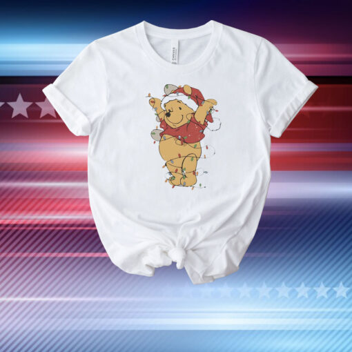 Winnie the Pooh Holiday Christmas light T-Shirt