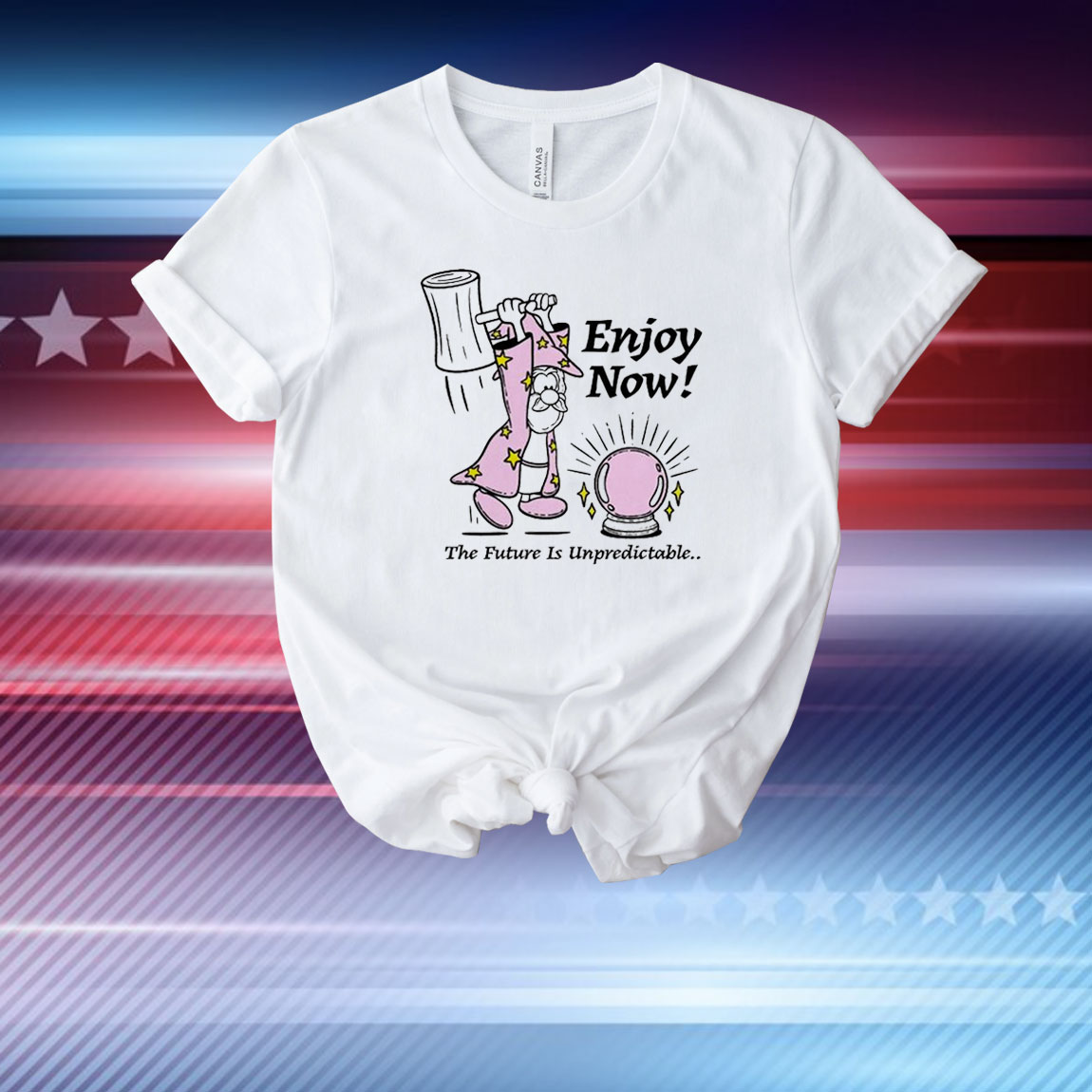 Official Enjoy Now The Future Is Unpredictable Wizard T-Shirt
