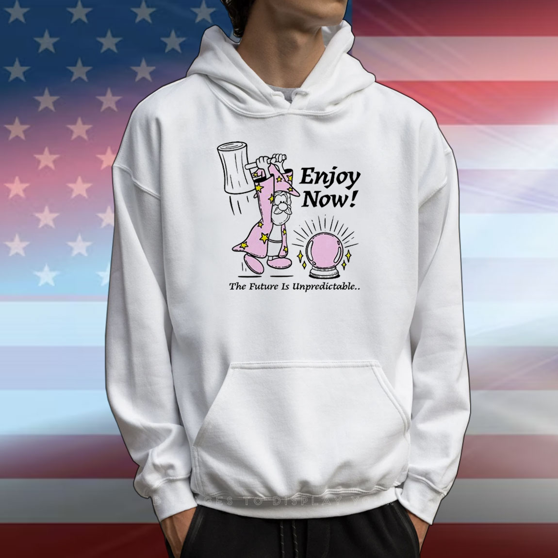 Official Enjoy Now The Future Is Unpredictable Wizard T-Shirt