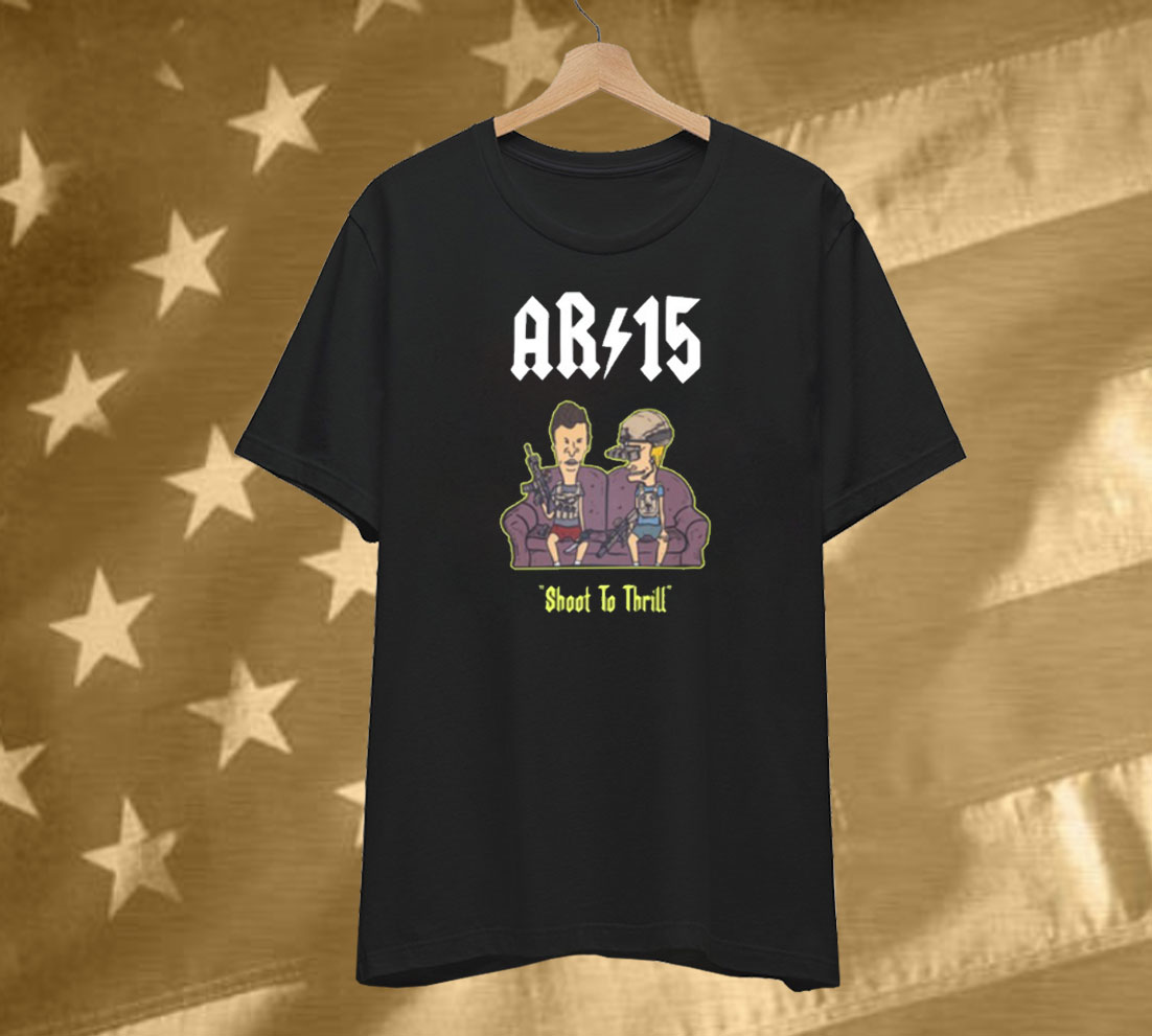 Alex Rosen Beavis And Butthead Ar 15 Shoot To Thrill T-Shirt