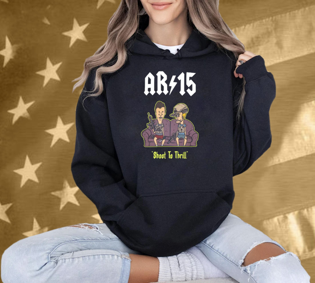 Alex Rosen Beavis And Butthead Ar 15 Shoot To Thrill T-Shirt