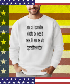 Limted How Can I Blame The Wind For The Mess It Made T-Shirt