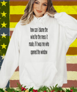 Limted How Can I Blame The Wind For The Mess It Made T-Shirt