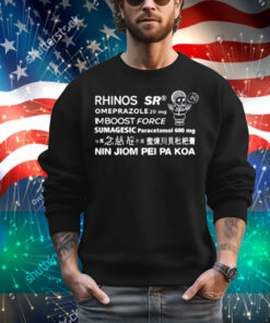 Limted Rhinos Sr Omeprazole 20 Mg Imboost Force T-Shirt