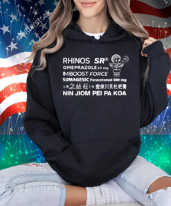 Limted Rhinos Sr Omeprazole 20 Mg Imboost Force T-Shirt