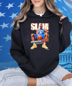Official Shai Gilgeous-Alexander Oklahoma The Most Influential City Thunder SLAM February March 2025 Cover T-Shirt