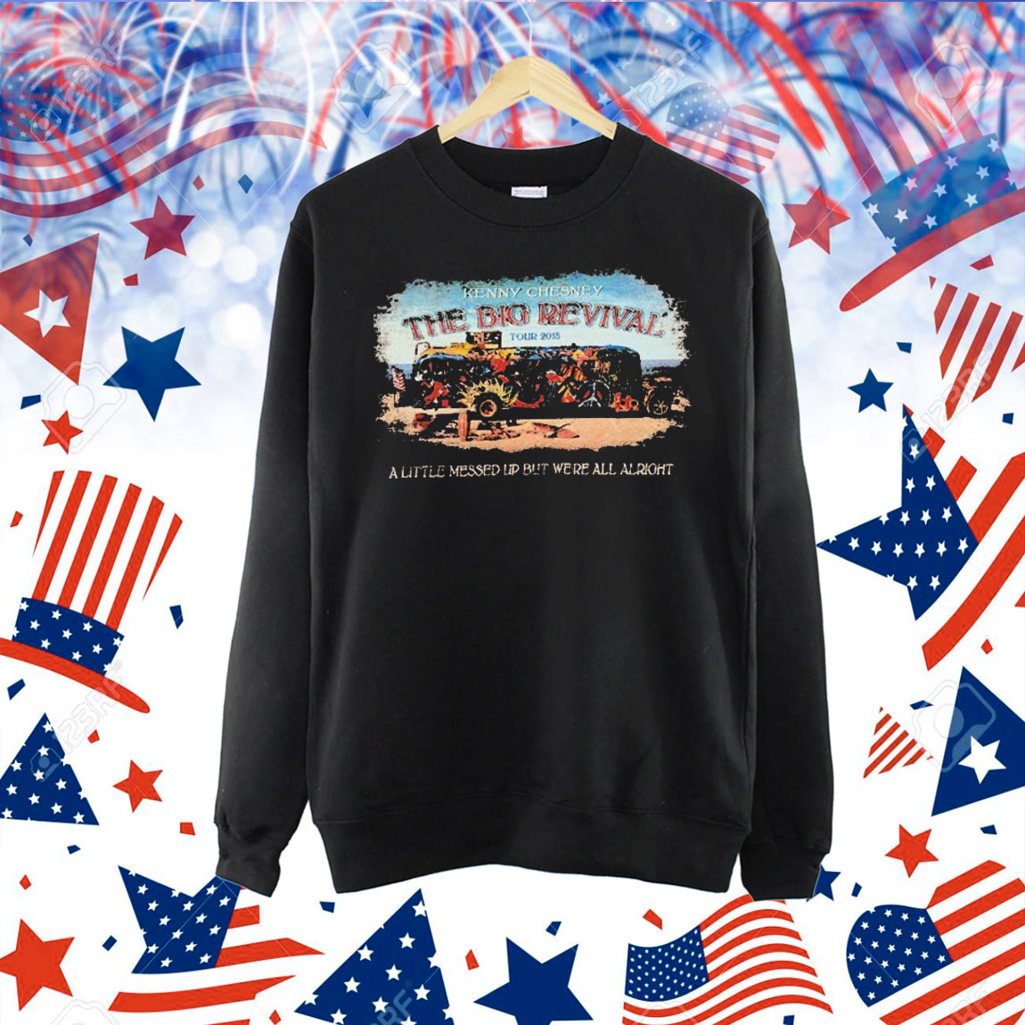 Kenny Chesney The Big Revival Tour 2015 A Little Messed Up But We’re All Alright Shirt