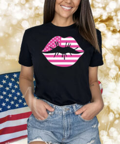 Zoe Day Lips American Flag Shirt