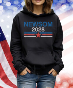 2028 Gavin Newsom President Vintage Stripe Star Shirt