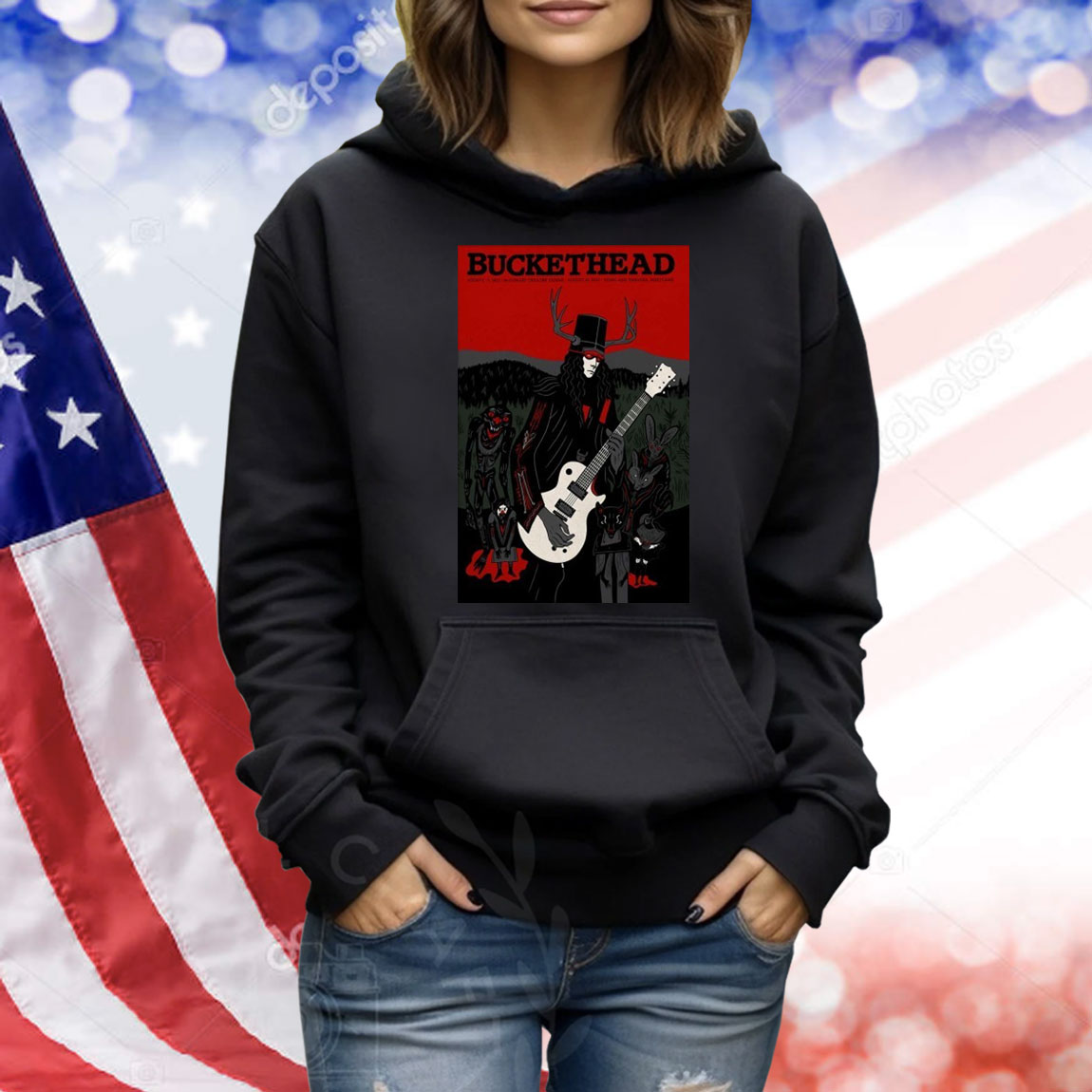 Buckethead Aug 15 Eugene, Oregon, Aug 16 Roseland Theater, Portland 2025 Shirt
